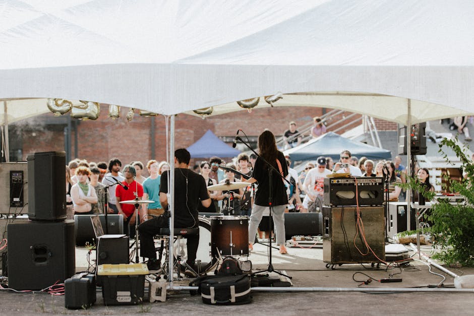 Concerto e festival musicale all'aperto